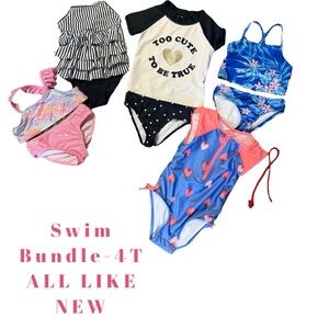 Girls' Swimwear Bundle 4T